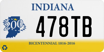 IN license plate 478TB