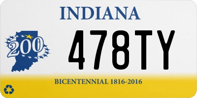 IN license plate 478TY