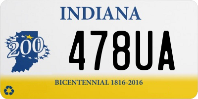 IN license plate 478UA