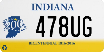 IN license plate 478UG