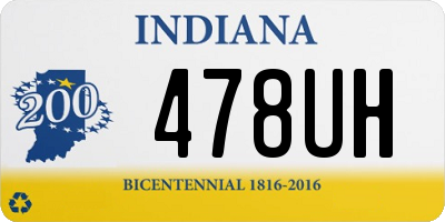 IN license plate 478UH