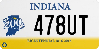 IN license plate 478UT