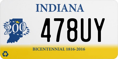 IN license plate 478UY
