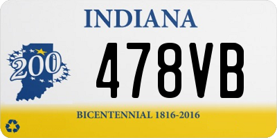 IN license plate 478VB