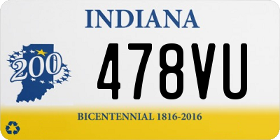 IN license plate 478VU