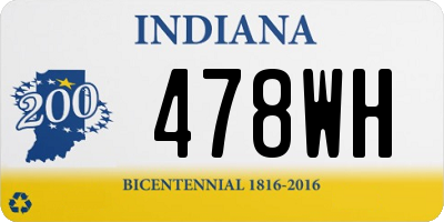 IN license plate 478WH
