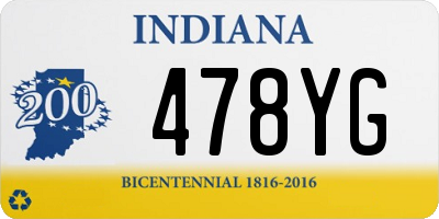 IN license plate 478YG