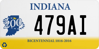 IN license plate 479AI