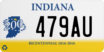 IN license plate 479AU