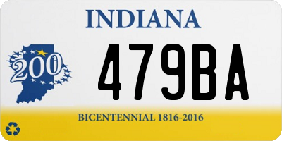 IN license plate 479BA