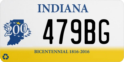 IN license plate 479BG