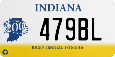 IN license plate 479BL