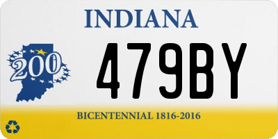 IN license plate 479BY