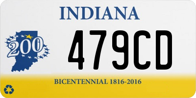 IN license plate 479CD