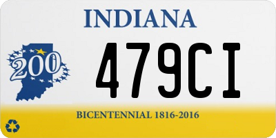 IN license plate 479CI