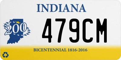 IN license plate 479CM