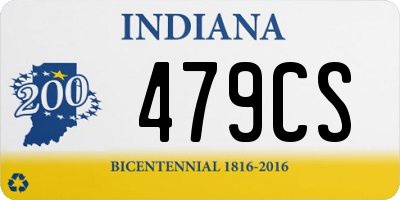 IN license plate 479CS