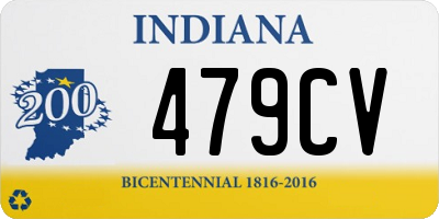 IN license plate 479CV