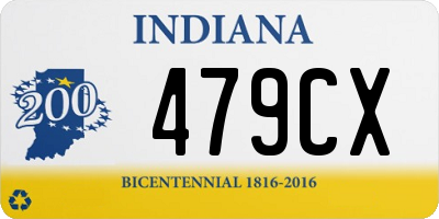 IN license plate 479CX