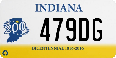 IN license plate 479DG