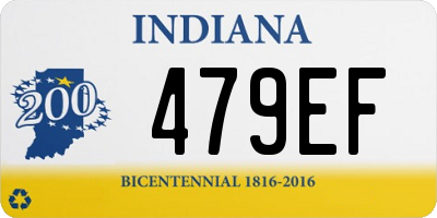 IN license plate 479EF