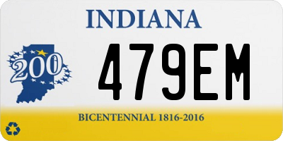 IN license plate 479EM
