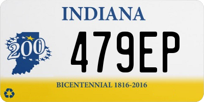 IN license plate 479EP