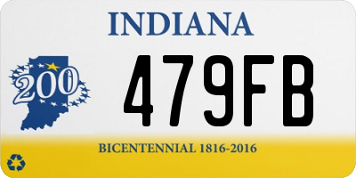 IN license plate 479FB