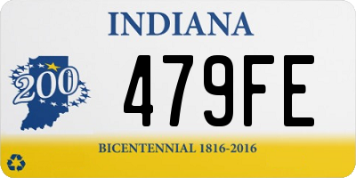 IN license plate 479FE