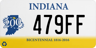 IN license plate 479FF