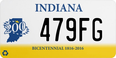 IN license plate 479FG