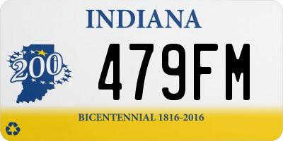 IN license plate 479FM