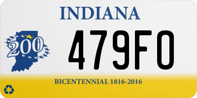 IN license plate 479FO