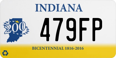 IN license plate 479FP