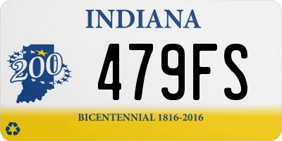 IN license plate 479FS