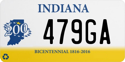 IN license plate 479GA