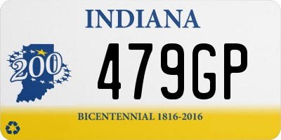 IN license plate 479GP