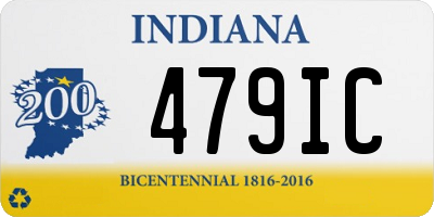 IN license plate 479IC