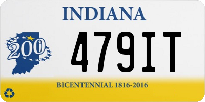 IN license plate 479IT