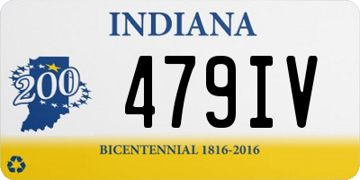 IN license plate 479IV