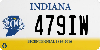 IN license plate 479IW