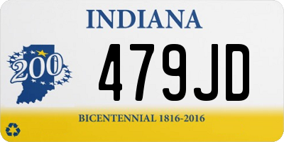 IN license plate 479JD