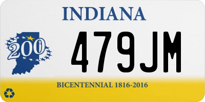 IN license plate 479JM