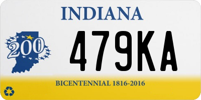 IN license plate 479KA