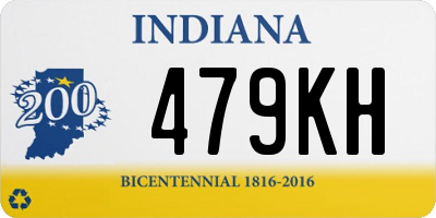 IN license plate 479KH