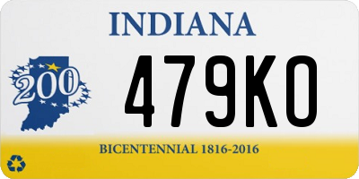 IN license plate 479KO