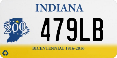 IN license plate 479LB