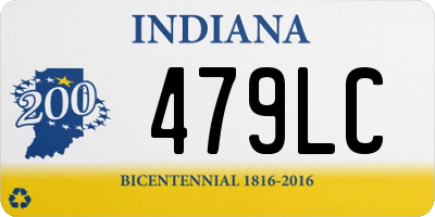 IN license plate 479LC