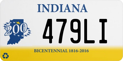 IN license plate 479LI