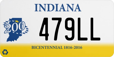 IN license plate 479LL